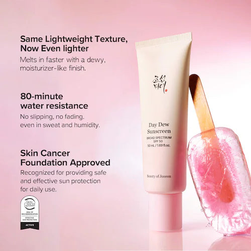 Day Dew Sunscreen Lightweight SPF 50 - GLAM MODA