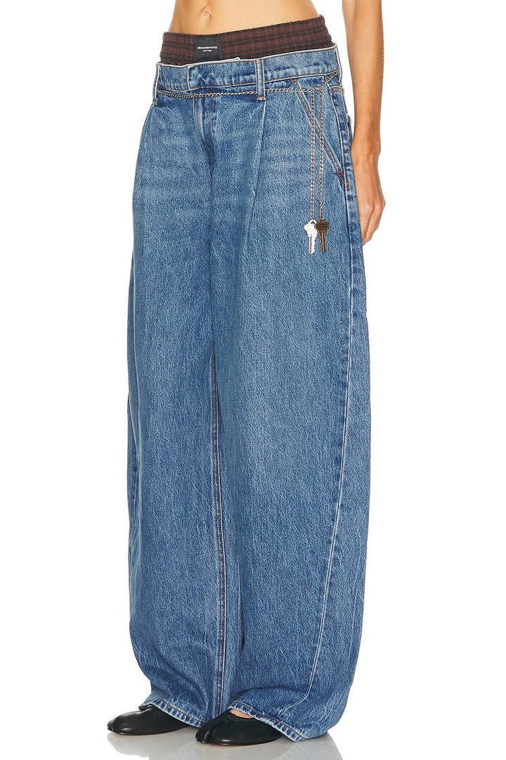 Deep Blue - Prestyled Pleated Wide Leg - GLAM MODA