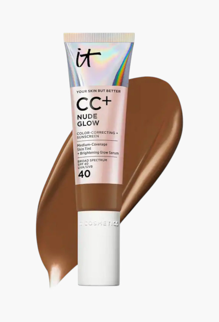 CC+ Nude Glow Lightweight Foundation + Glow Serum with SPF 40 and Niacinamide - GLAM MODA