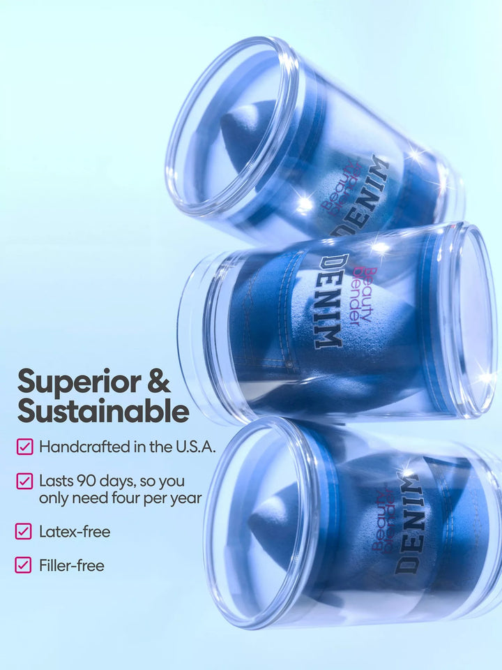 Denim Beautyblender Make-Up Sponge - GLAM MODA