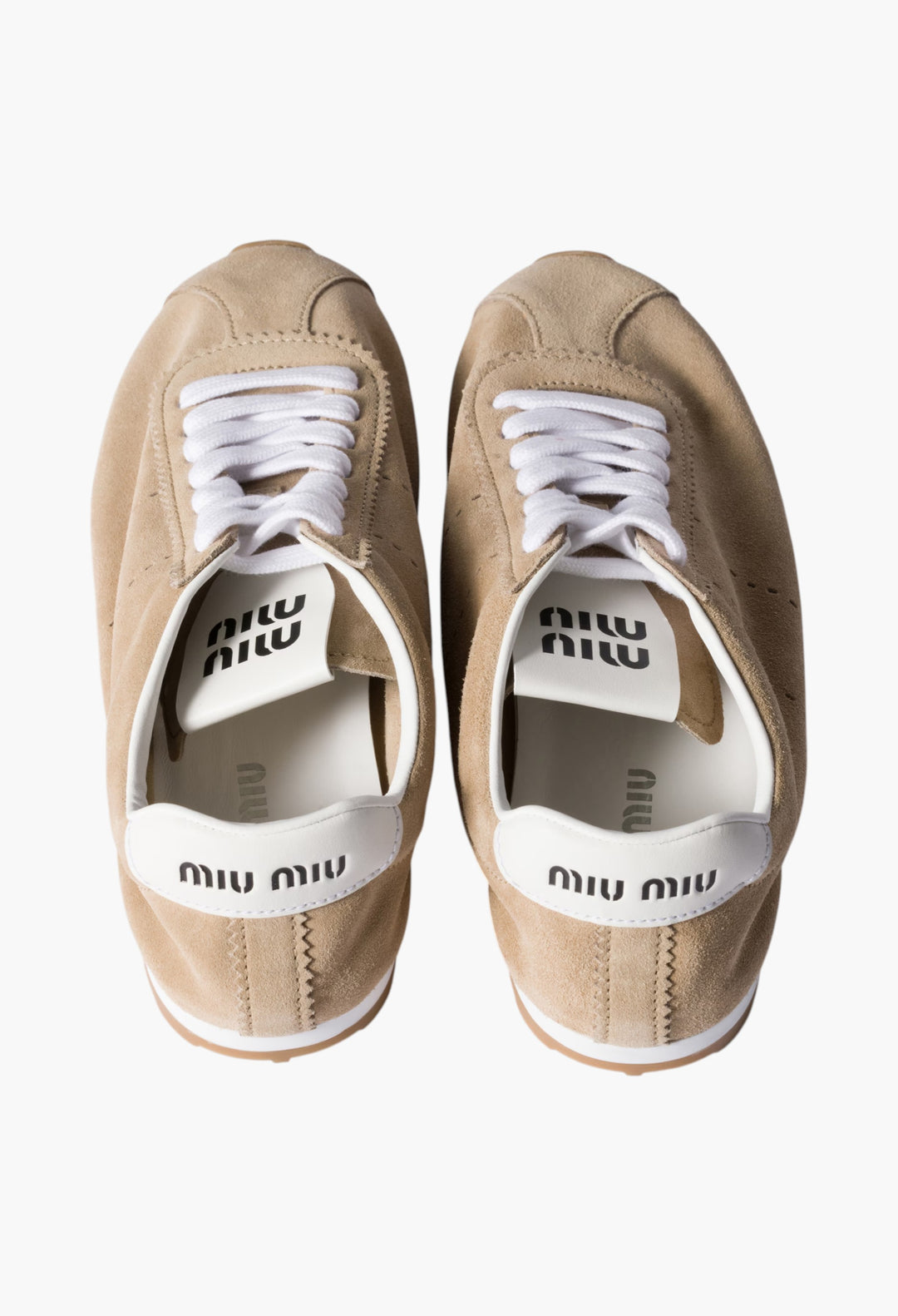 Desert Beige - Plume Suede Sneakers - GLAM MODA