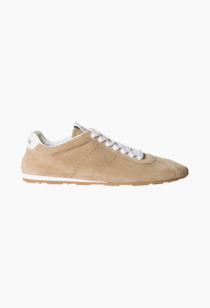 Desert Beige - Plume Suede Sneakers - GLAM MODA