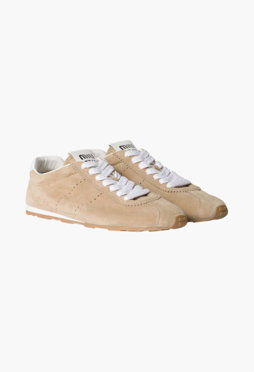 Desert Beige - Plume Suede Sneakers - GLAM MODA