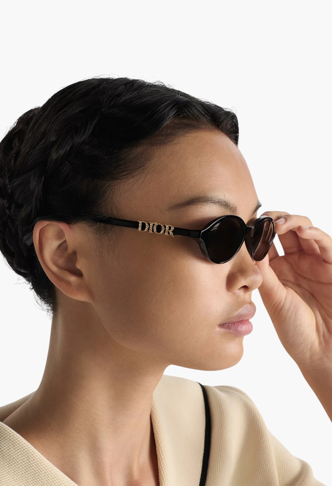 DiorTreasure R1I - Black Oval Sunglasses - GLAM MODA