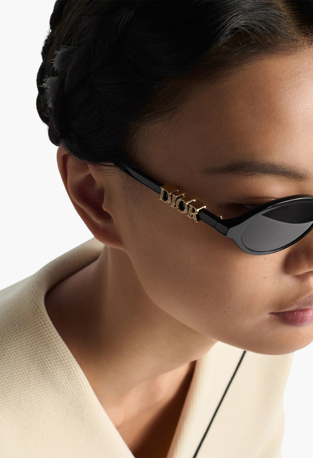 DiorTreasure R1I - Black Oval Sunglasses - GLAM MODA