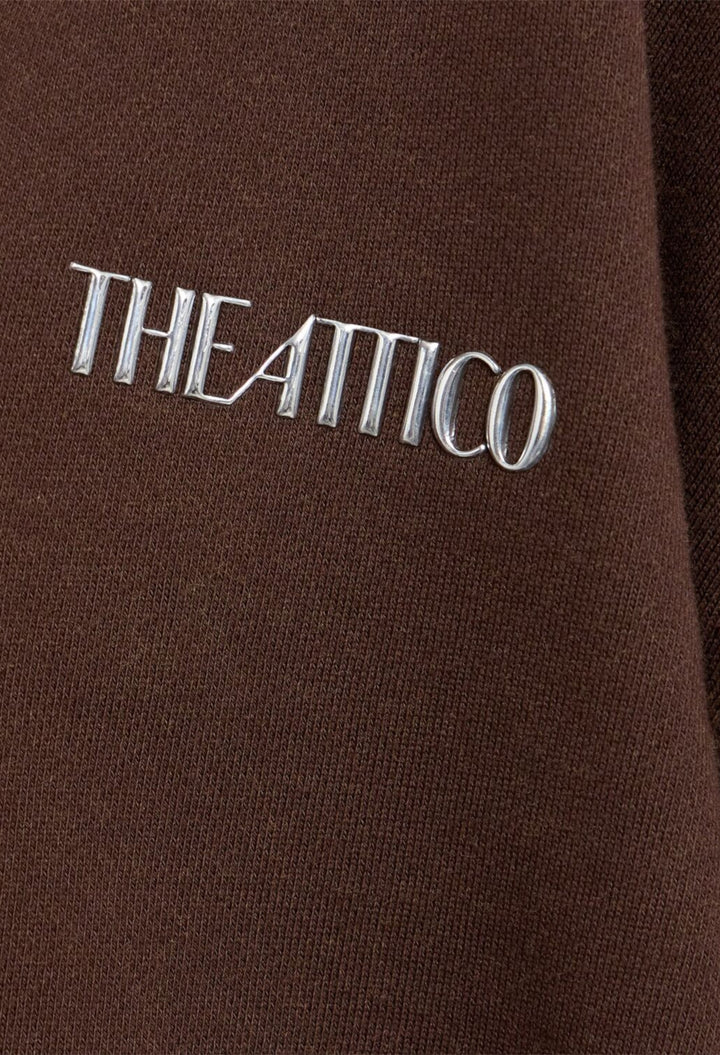 Double Cotton Jersey V-Neck Sweatshirt - GLAM MODA