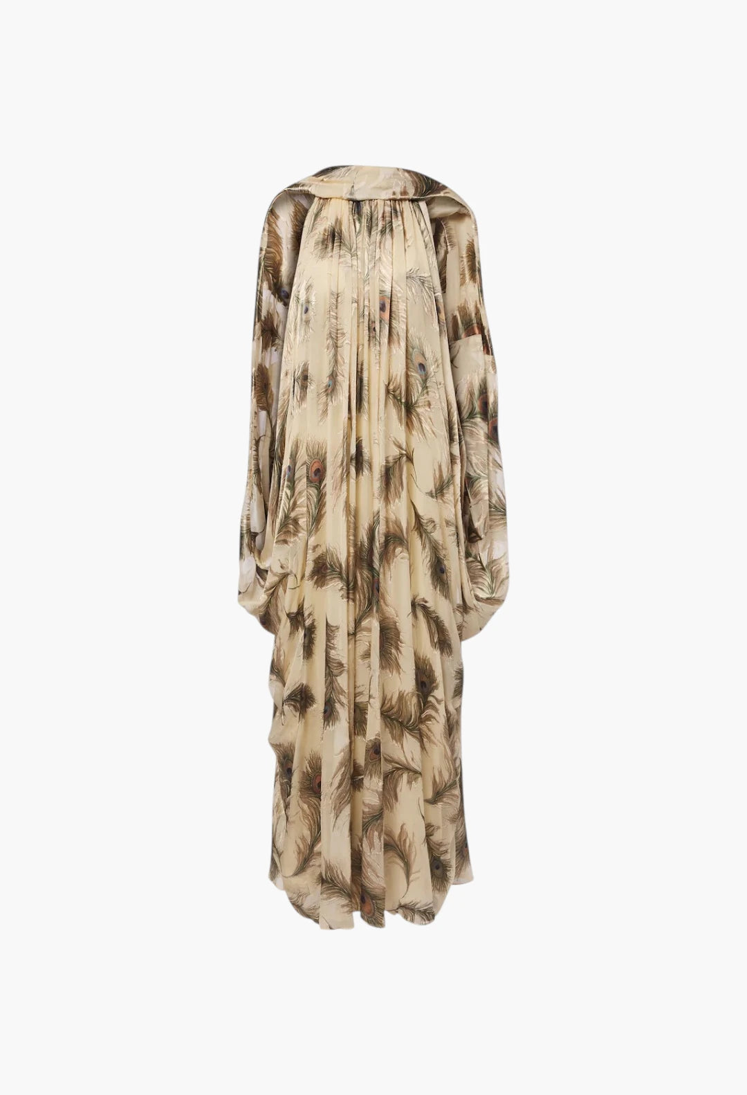 Ascent Burnout printed silk halterneck gown