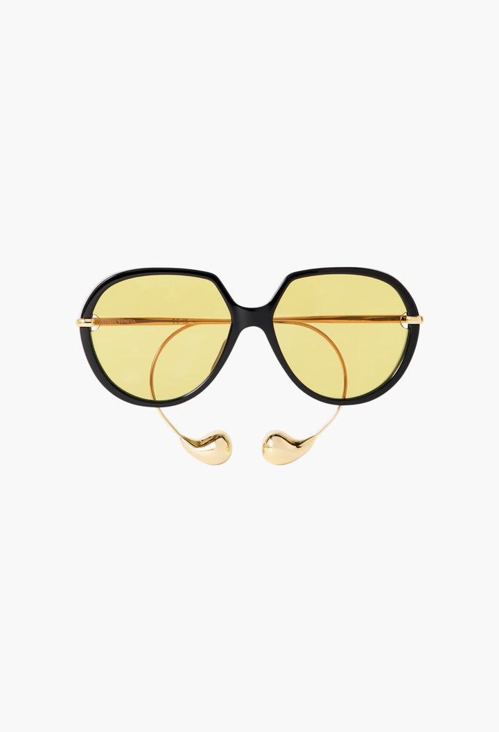 Drop Round-Frame Acetate And Gold-Tone Sunglasses - GLAM MODA