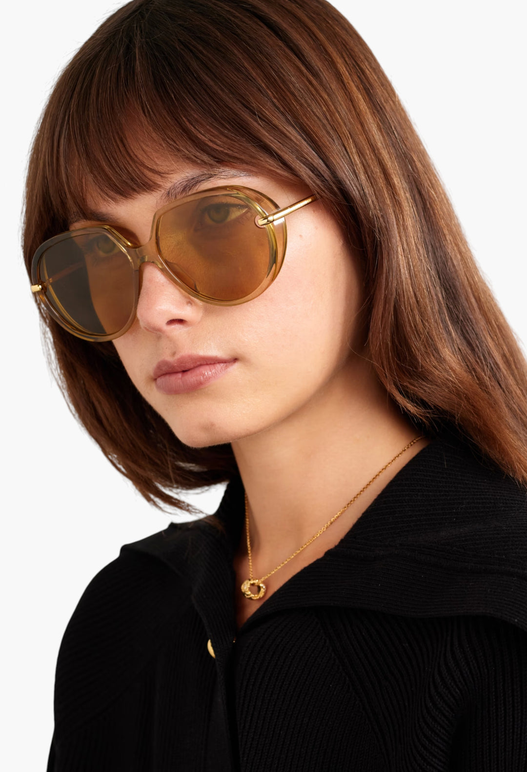 Drop Round-Frame Acetate And Gold-Tone Sunglasses - GLAM MODA