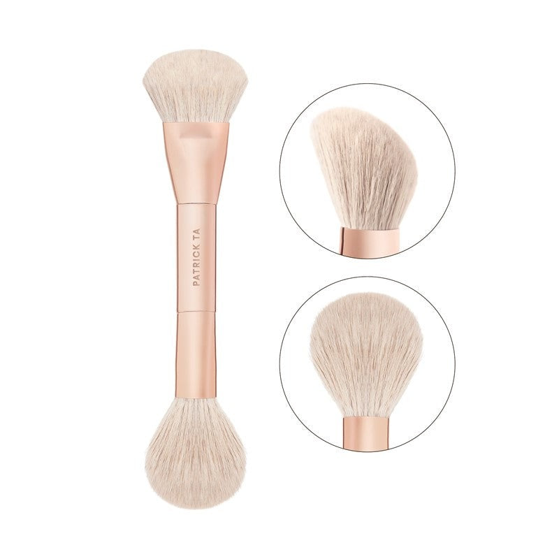 Dual-Ended Blush Brush - For Face 3 - GLAM MODA