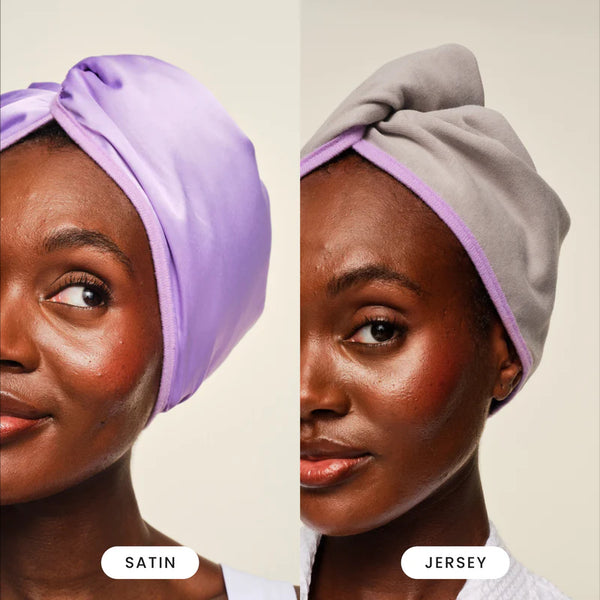 Lilac Grey - Dual-sided Hair Wrap