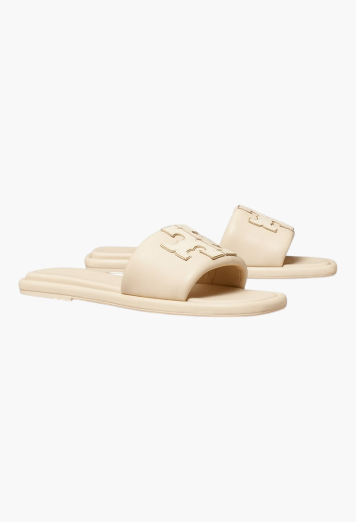 Dulce De Leche/Gold - Double T Sport Slide - GLAM MODA