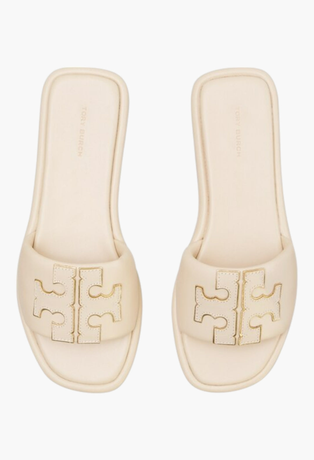 Dulce De Leche/Gold - Double T Sport Slide - GLAM MODA