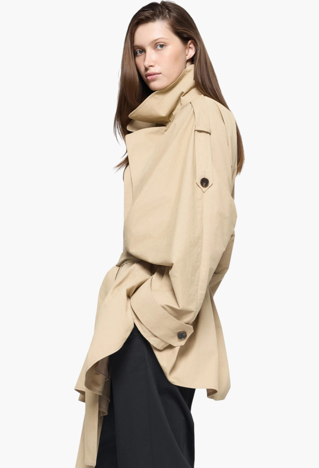 Dune Coat in Cotton - GLAM MODA