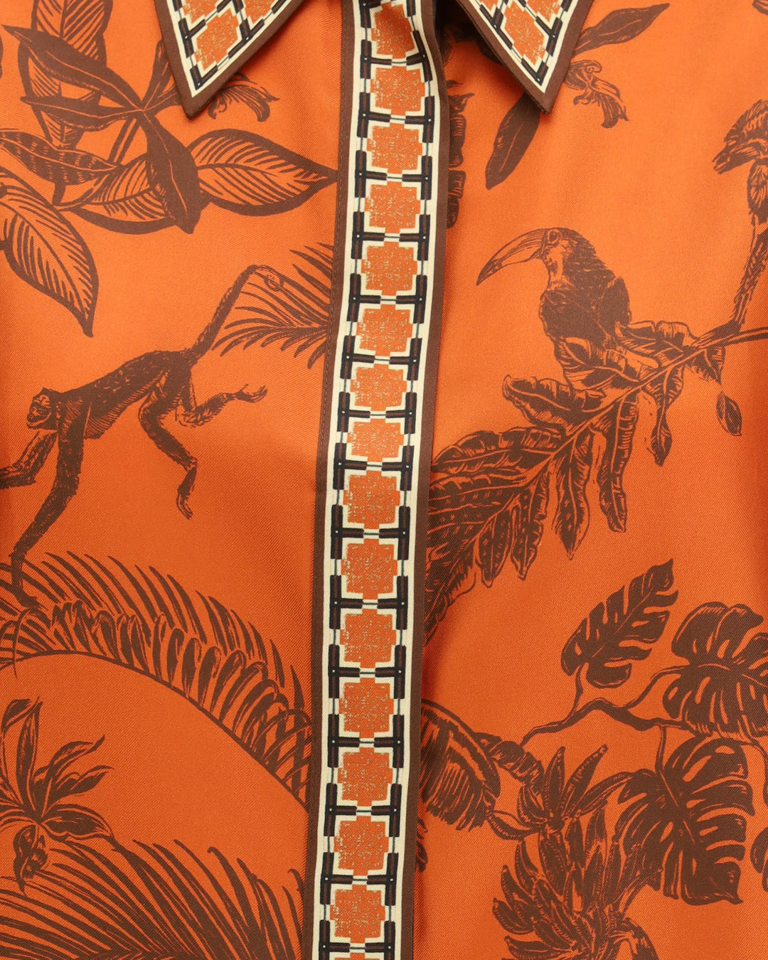 Monkey Dance silk Shirt - GLAM MODA