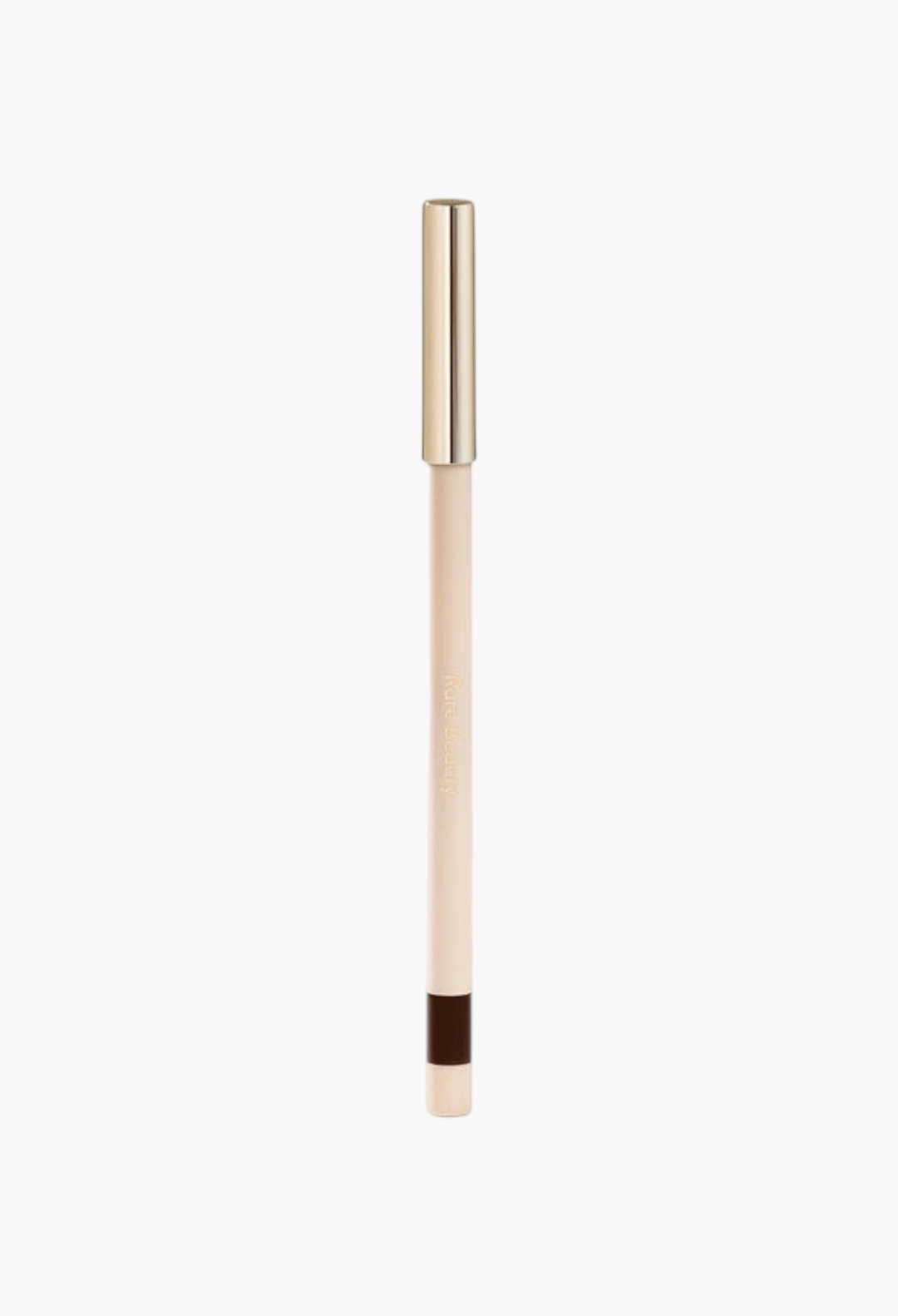 GLAM MODA Kind Words matte lip liner in a rich chocolate brown shade with a sleek gold cap and retractable tip.