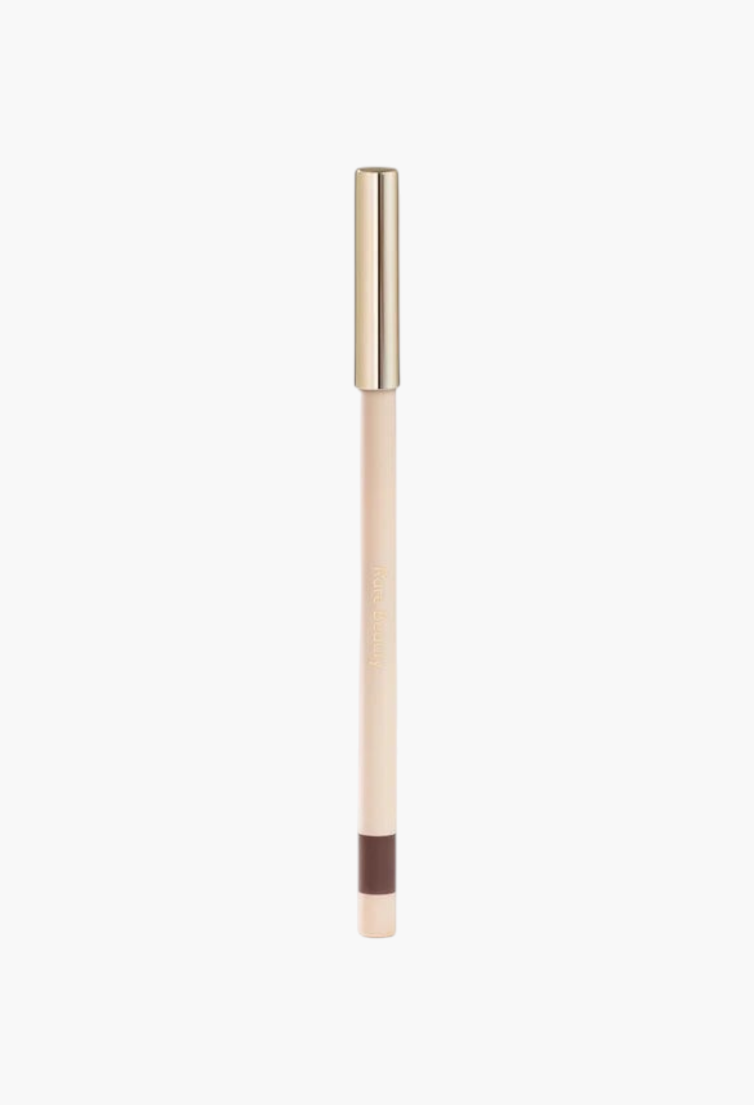 GLAM MODA Kind Words matte lip liner in a dark brown shade with a sleek gold cap and retractable tip.