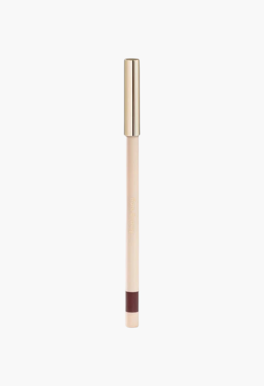 GLAM MODA Kind Words matte lip liner in a deep brown shade with a sleek gold cap and retractable tip.