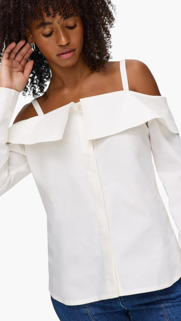 ED Everyn Bardot Poplin Shirt