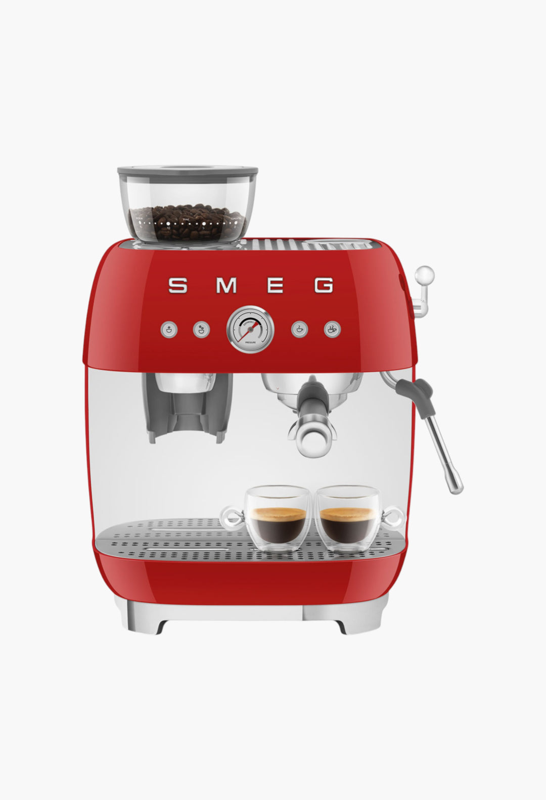 Manual Coffee Machine With Grinder - Retro-Style - GLAM MODA