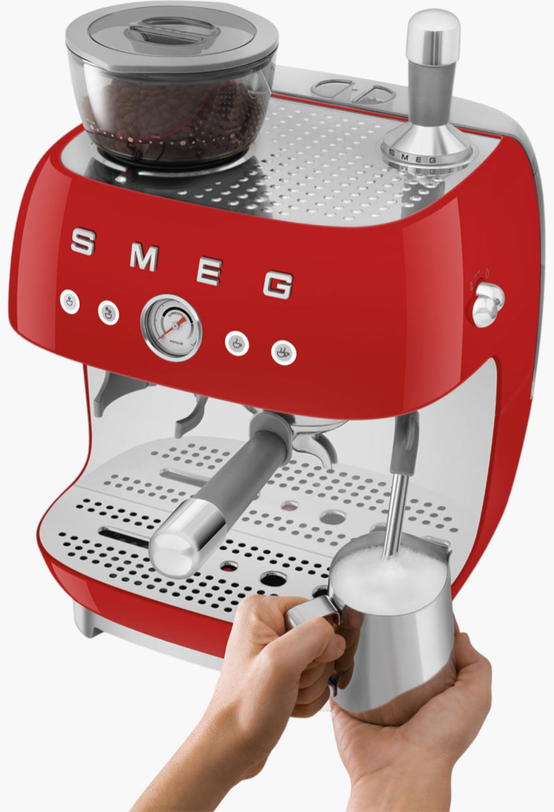 Manual Coffee Machine With Grinder - Retro-Style - GLAM MODA