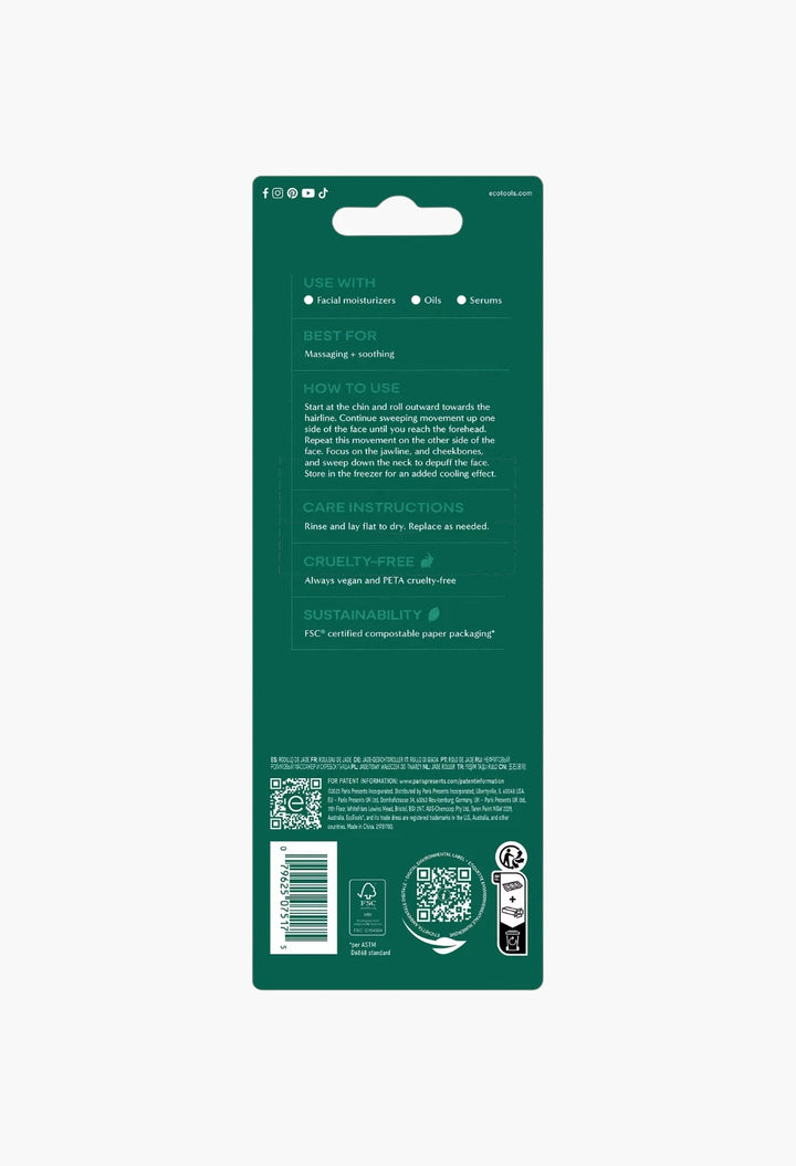 EcoTools Jade Facial Roller for Smoothing, Sculpting & Massage