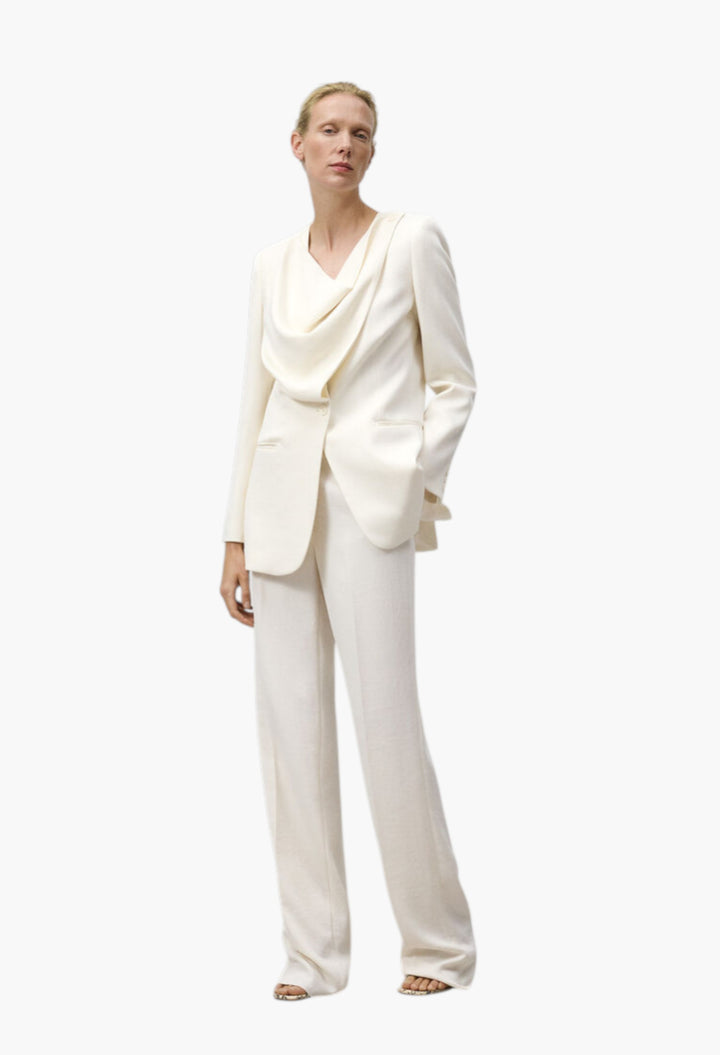 Ecru - Blazer With Front Detail Woman - GLAM MODA