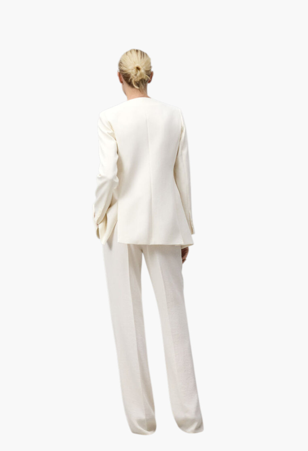 Ecru - Blazer With Front Detail Woman - GLAM MODA