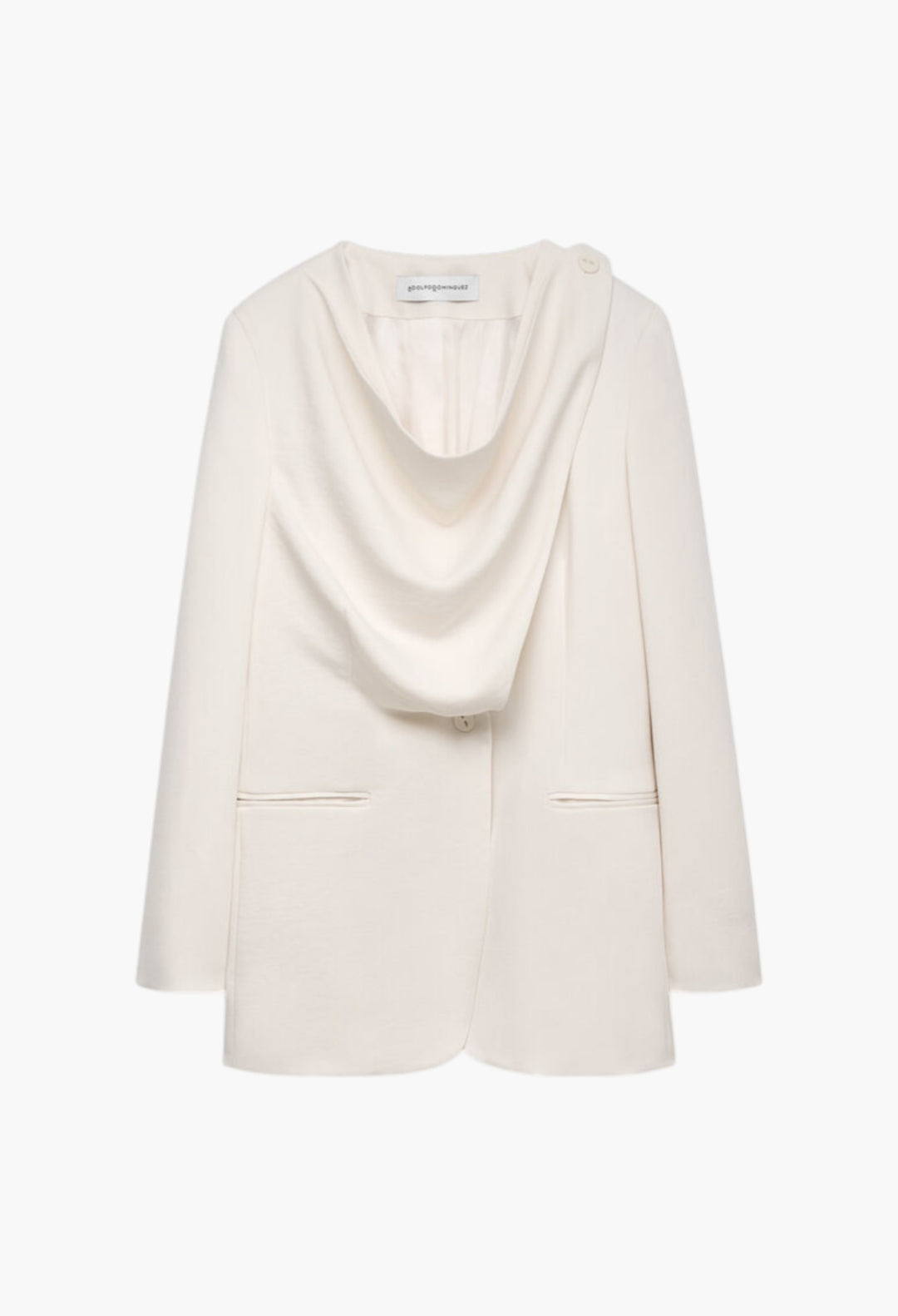 Ecru - Blazer With Front Detail Woman - GLAM MODA