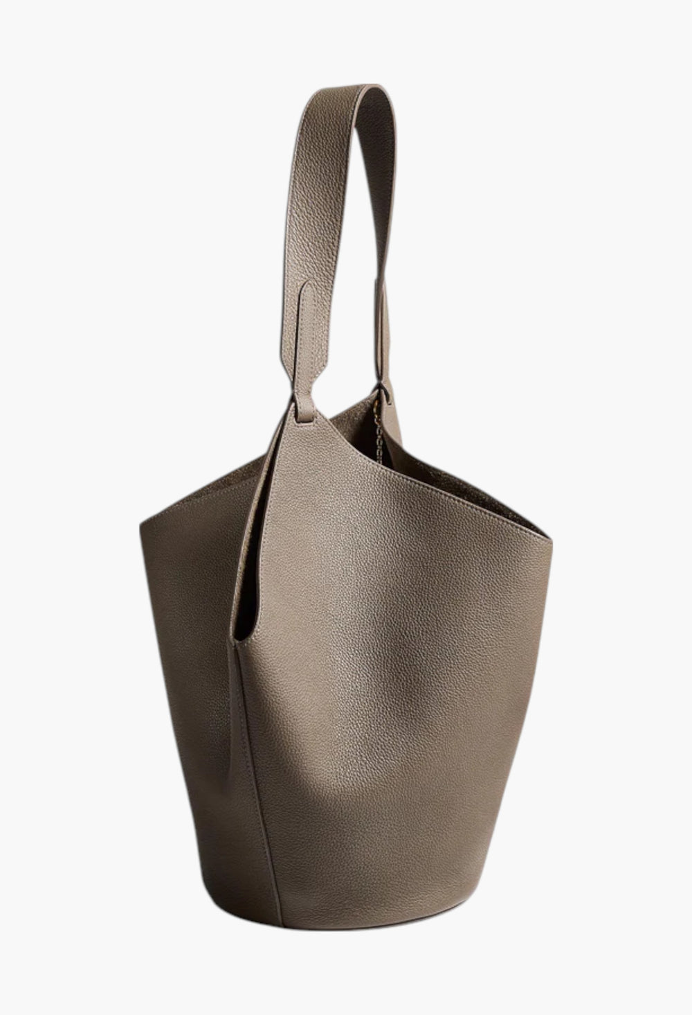 Elephant Pebbled Leather - Small Lotus Tote - GLAM MODA