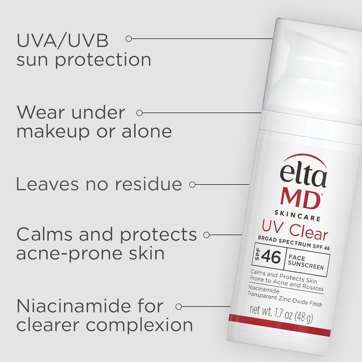 EltaMD UV Clear Face Sunscreen SPF 46 - GLAM MODA