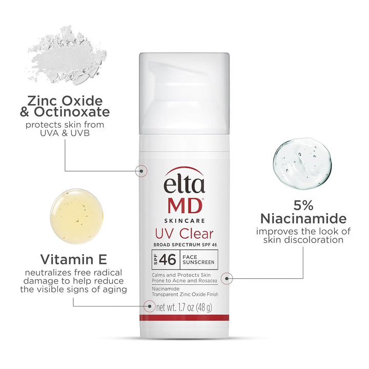 EltaMD UV Clear Face Sunscreen SPF 46 - GLAM MODA
