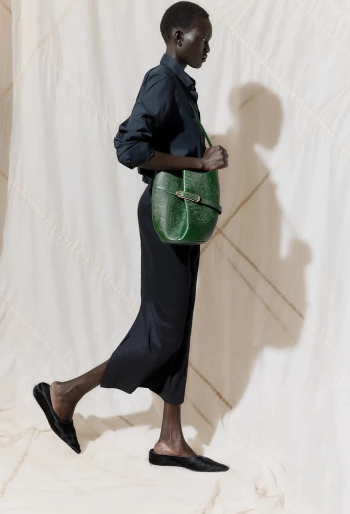 Belted Bucket Bag