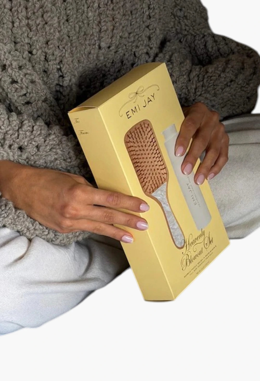 Heavenly Hair Milk Leave-In Conditioner + Bamboo Paddle Brush Gift Set