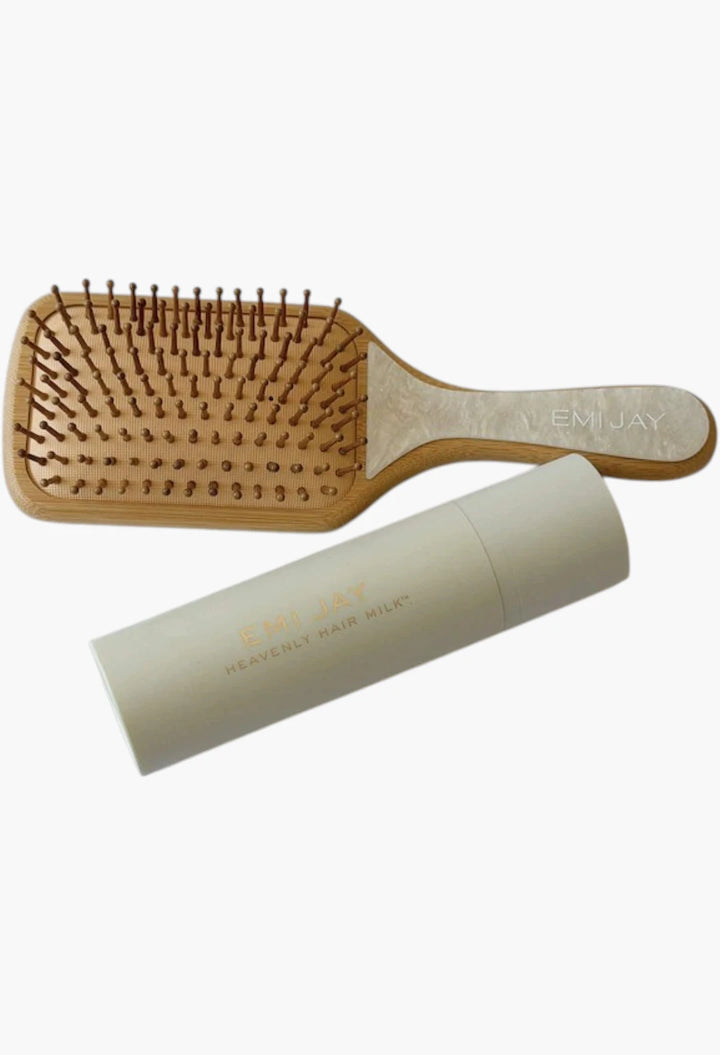 Heavenly Hair Milk Leave-In Conditioner + Bamboo Paddle Brush Gift Set