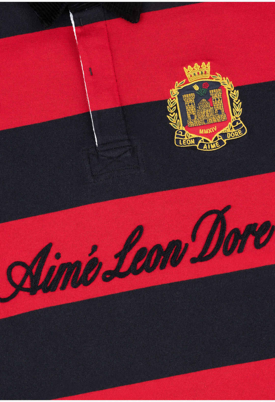 Equestrian Red - Striped Heritage Rugby - GLAM MODA