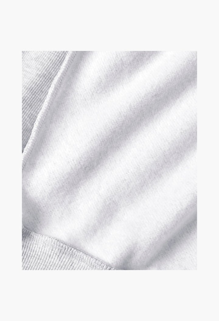 Essentials Zip-Up Hoodie Grey Melange - GLAM MODA