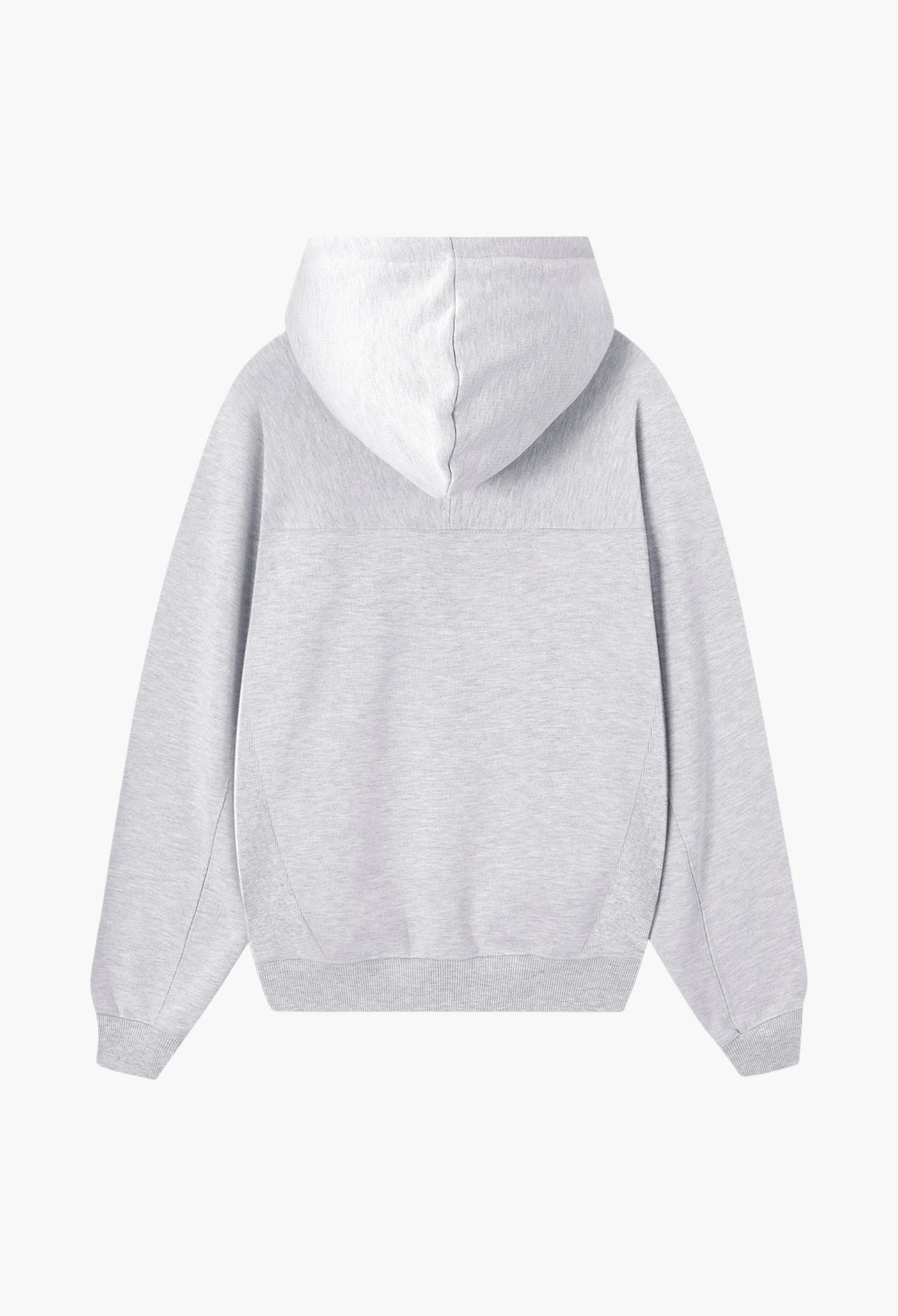 Essentials Zip-Up Hoodie Grey Melange - GLAM MODA