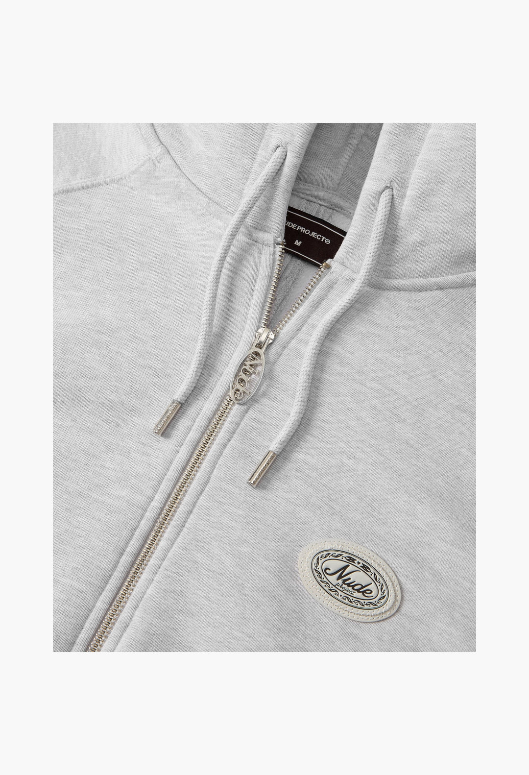 Essentials Zip-Up Hoodie Grey Melange - GLAM MODA
