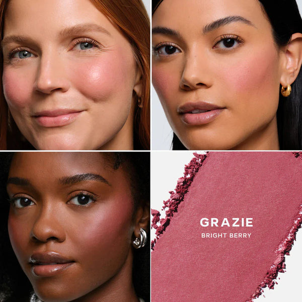 Grazie Bright Berry - Supersuede™ Baked Powder Blush