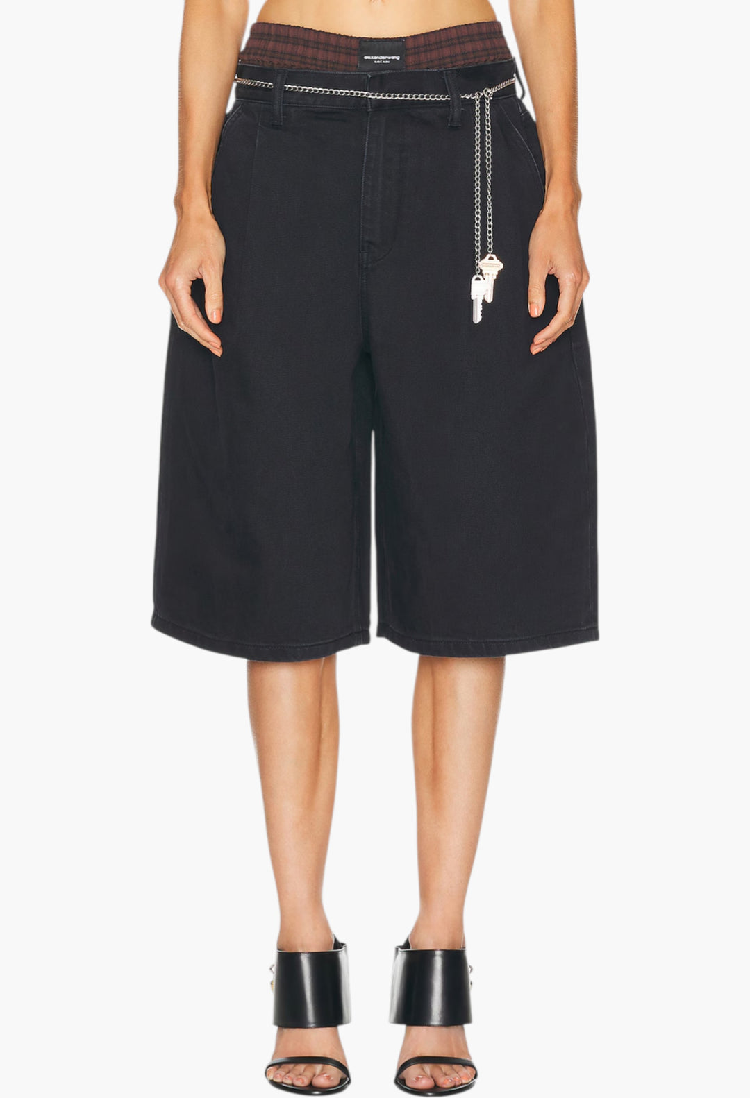 Faded Black - Prestyled Pleated Short - GLAM MODA