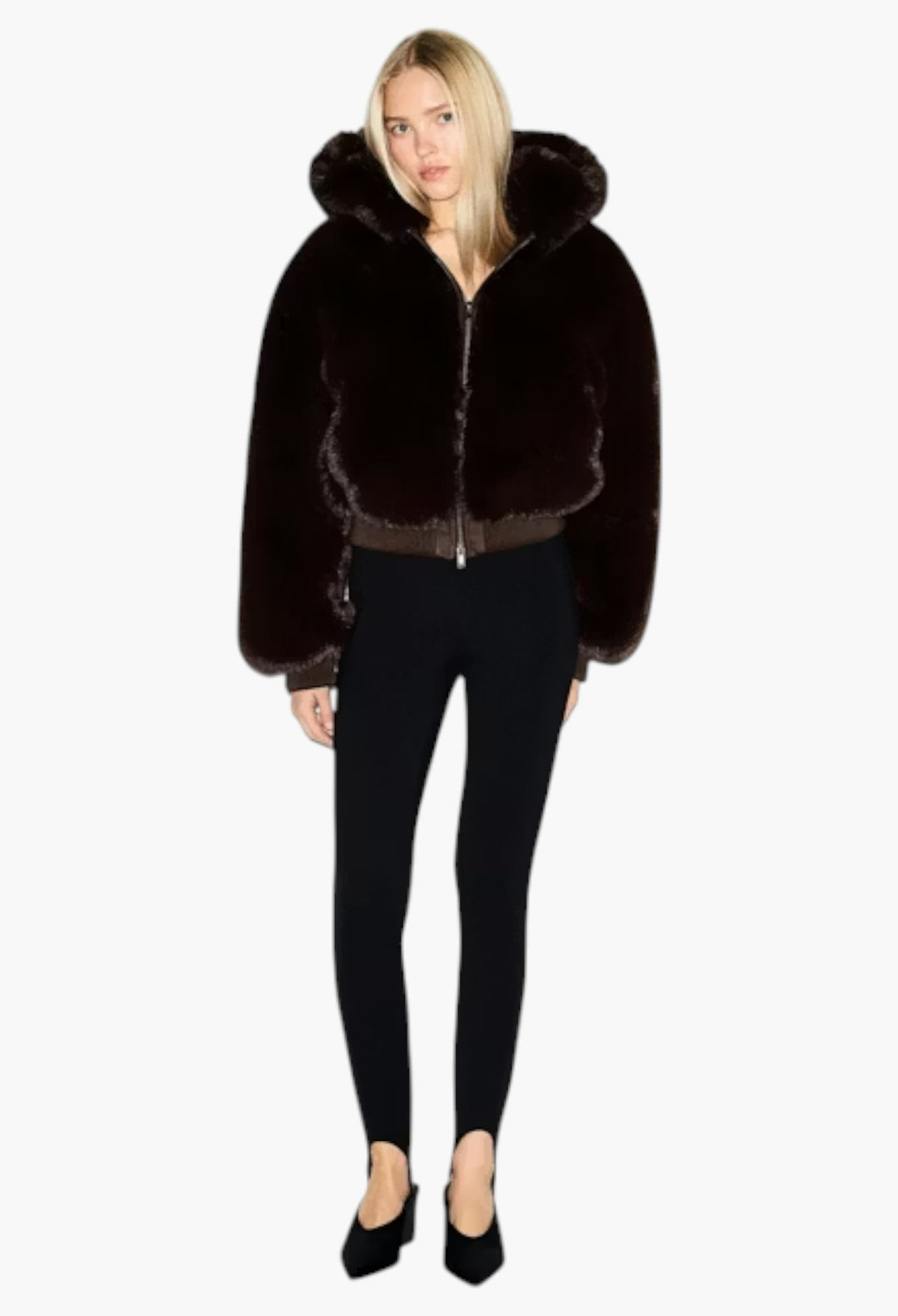 Faux Fur - Zip Up Jacket - GLAM MODA