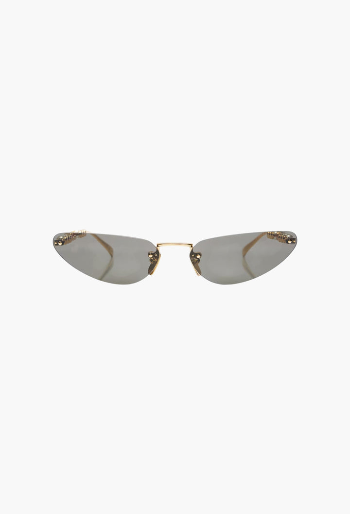 Faux Pearl-Embellished Cat-Eye Sunglasses - GLAM MODA