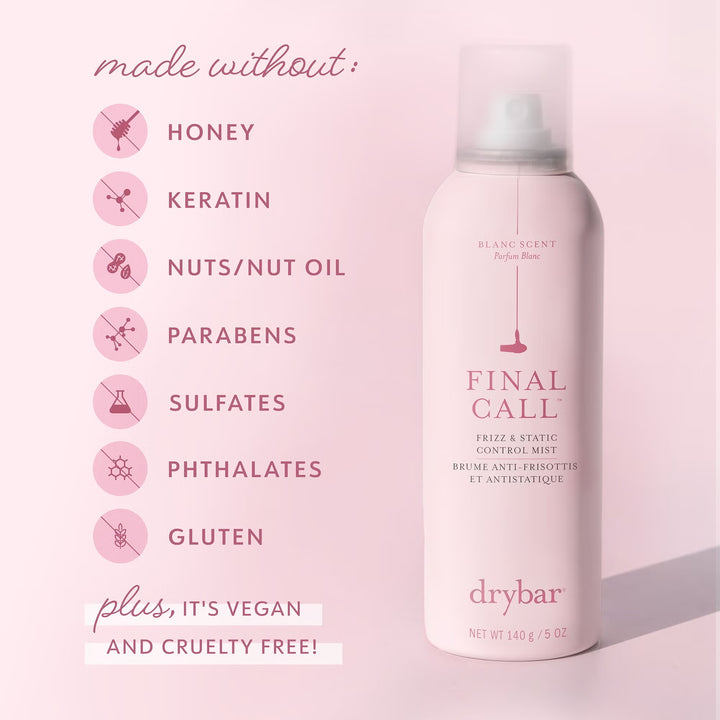 Final Call Frizz and Static Control Mist - Blanc Scent 150ml - GLAM MODA