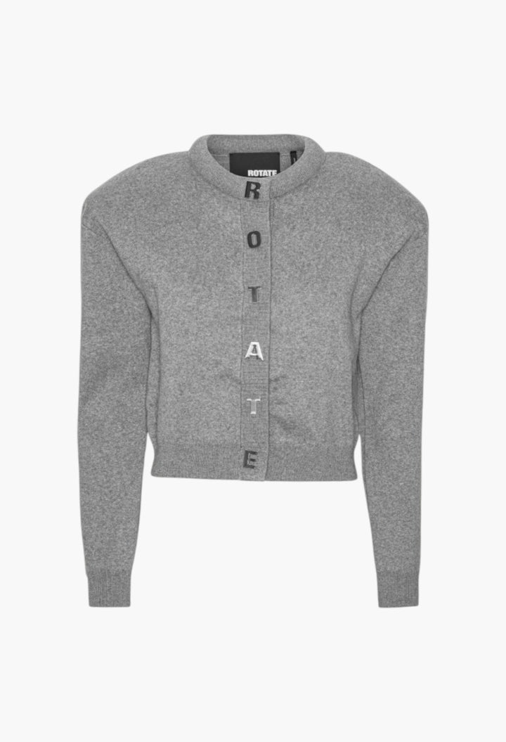 Firm Knit Cardigan Grey - GLAM MODA