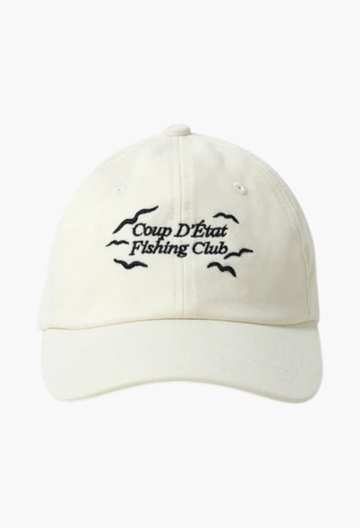 Fishing Club Cap - White - GLAM MODA