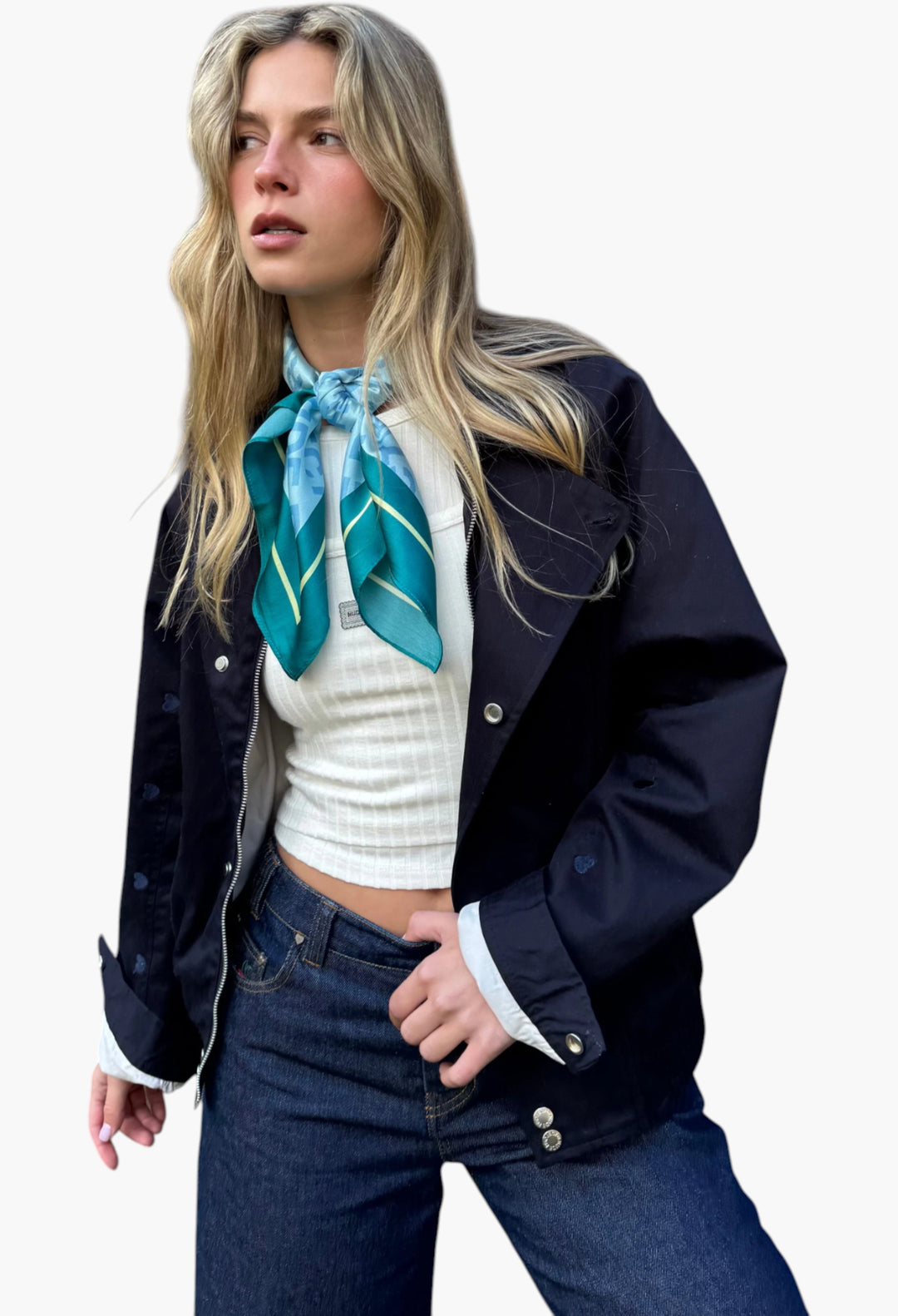 Flap Twill Jacket - GLAM MODA