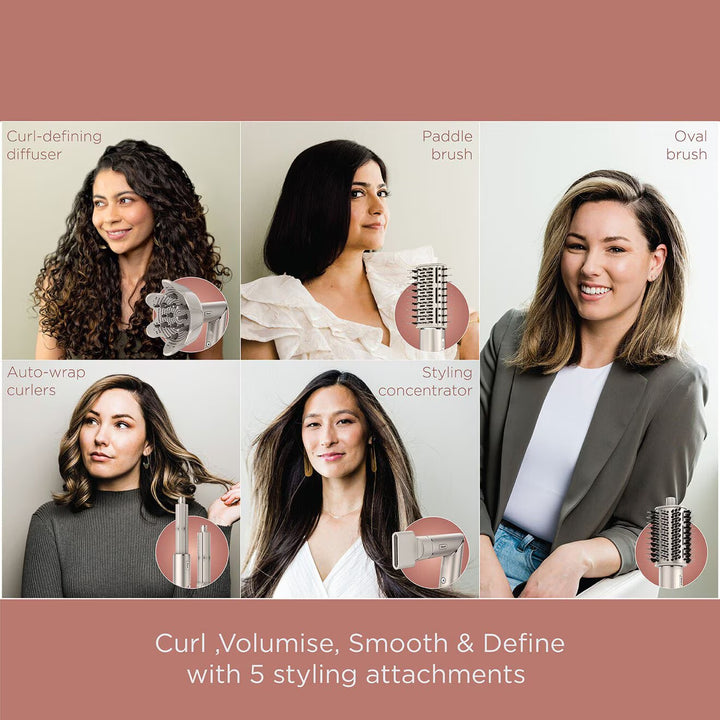 FlexStyle 5-in-1 Air Styler & Hair Dryer with Storage Case - GLAM MODA