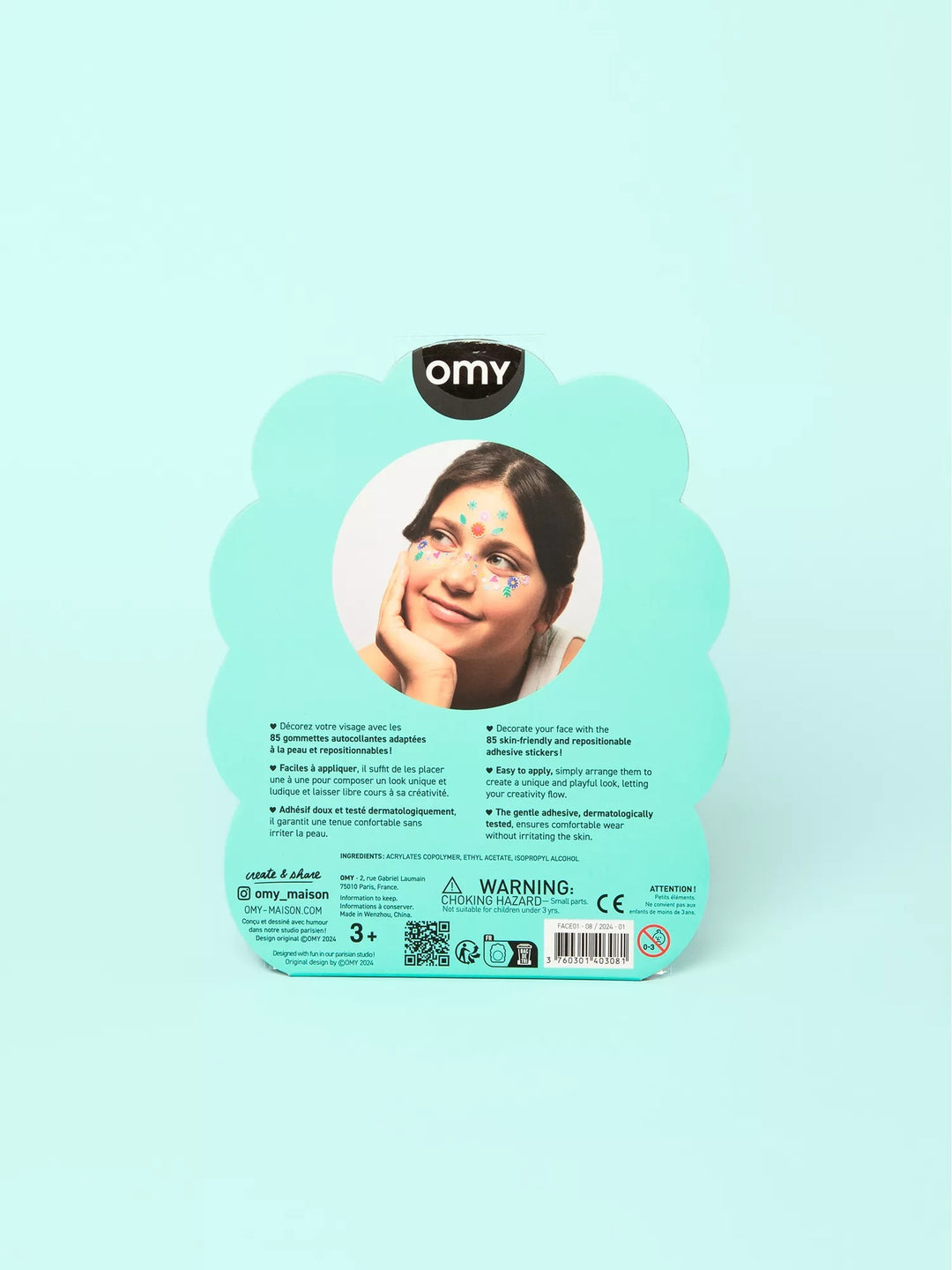 Flower Pack of 85 Face Stickers - GLAM MODA