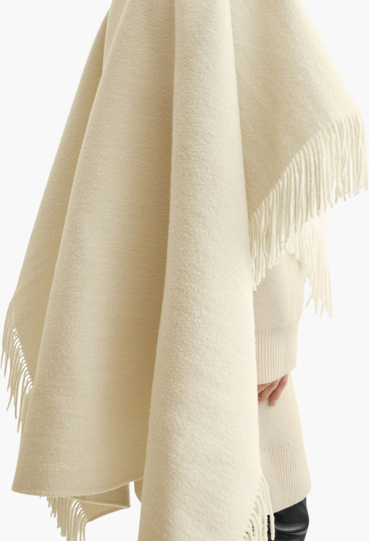 Fringed Poncho - GLAM MODA